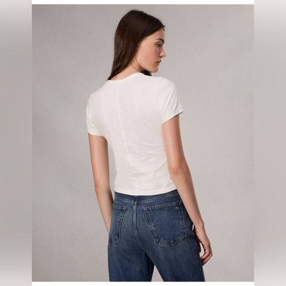 RAG & BONE Mini Script Rib Tee XXS - Picture 2 of 5
